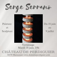 Affiche Serge SERRANO © Château de Perdiguier