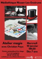 Affiche Atelier magie avec Christian Poyo 2024 © OT La Domitienne